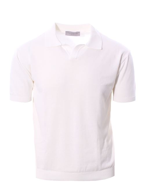 cotton polo DETWELVE | F-6215COTTON CREPEWHITE